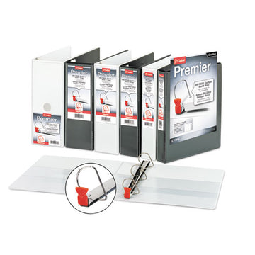 Cardinal® Premier Easy Open Clearvue Locking Slant-d Ring Binder, 3 Rings, 2" Capacity, 11 X 8.5, White freeshipping - TVN Wholesale